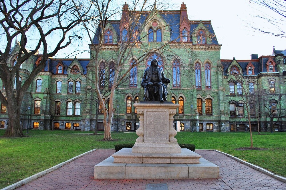University of Pennsylvania Ben Franklin statue