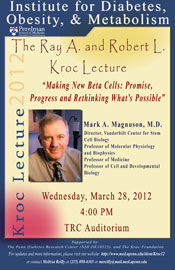 2012 Kroc Lecture Flyer