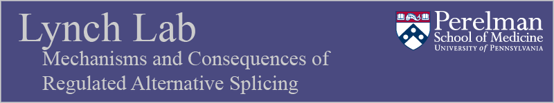 Lynch Lab: Mechanisms and Consequences of Regulated Alternative Splicing