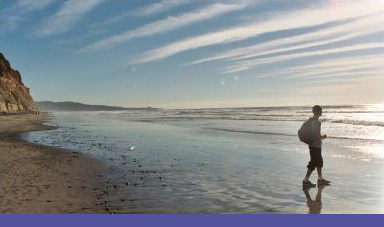 MPHD Student on Beach