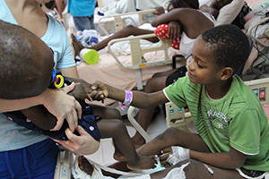 One of Hayley's photos from the hospital in Haiti.