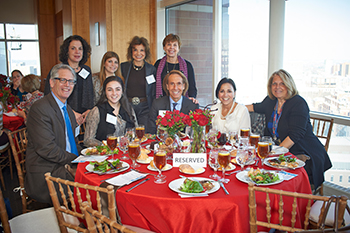 Dr. Shapiro with family, friends, students, and alumnae at the Women in Medicine Lunch
