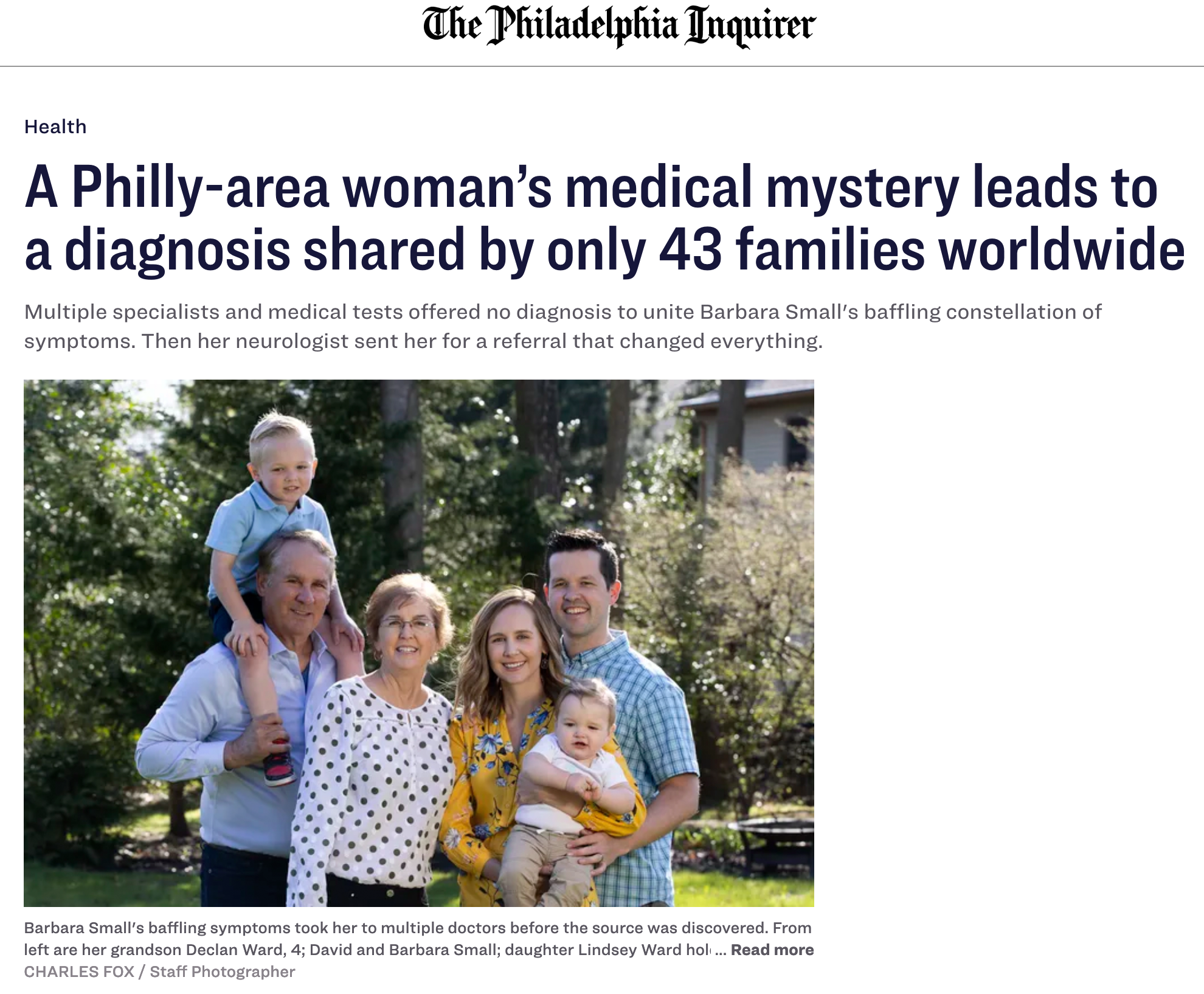 RVCL Philly Inquirer Story