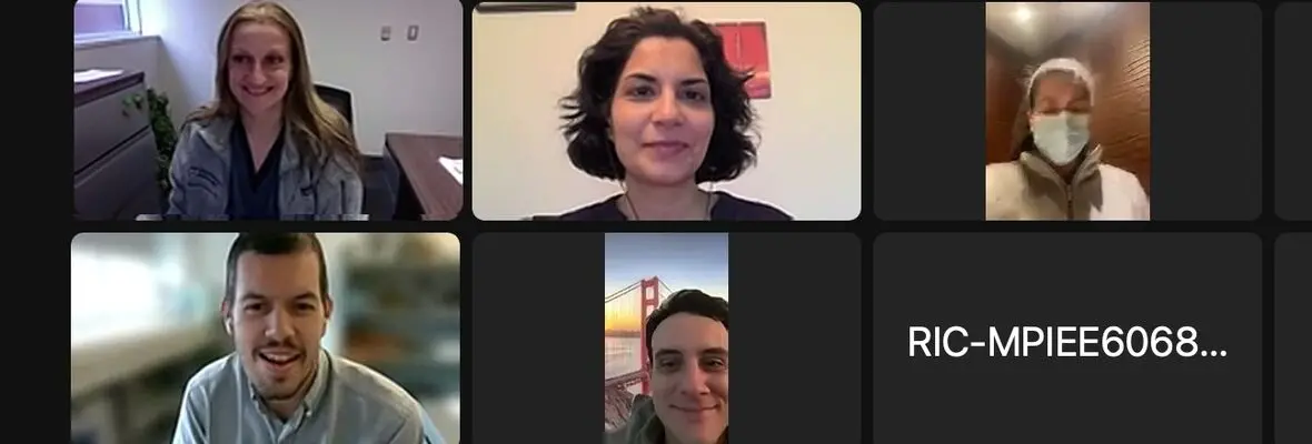 Virtual Post-Traumatic Epilepsy Research Center staff Zoom meeting 2