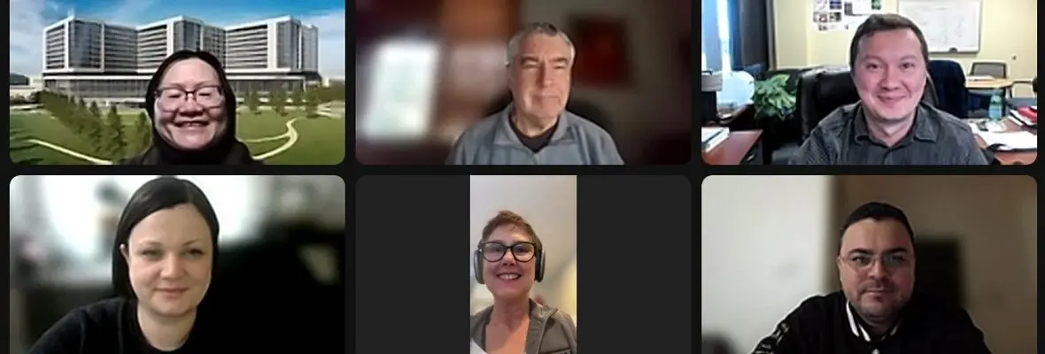 Virtual Post-Traumatic Epilepsy Research Center staff Zoom meeting 1