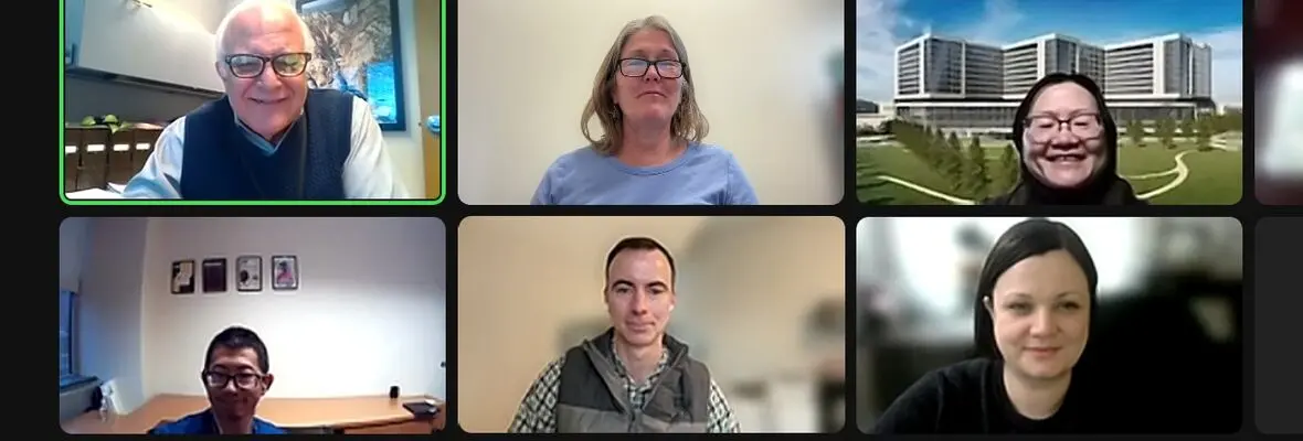 Virtual Post-Traumatic Epilepsy Research Center staff Zoom meeting 4
