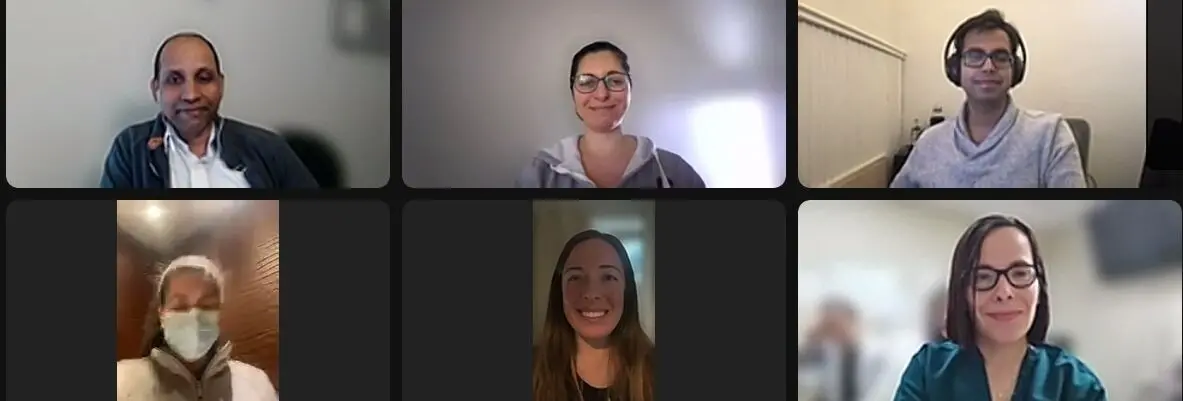 Virtual Post-Traumatic Epilepsy Research Center staff Zoom meeting 3