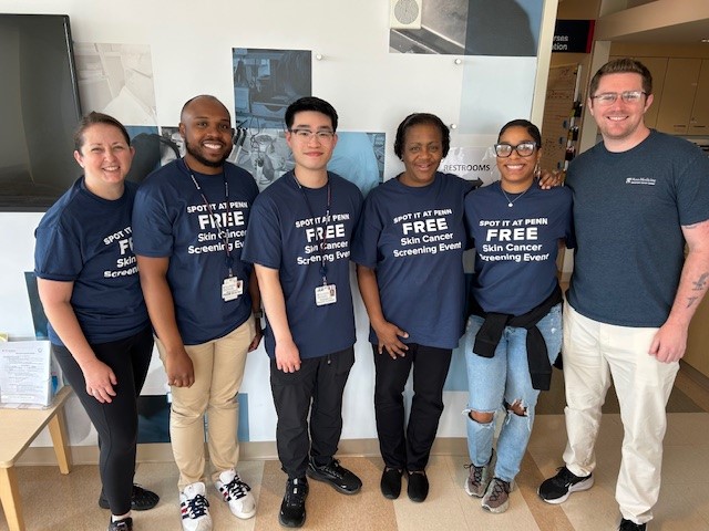 TMMC volunteers at the skin cancer screening event