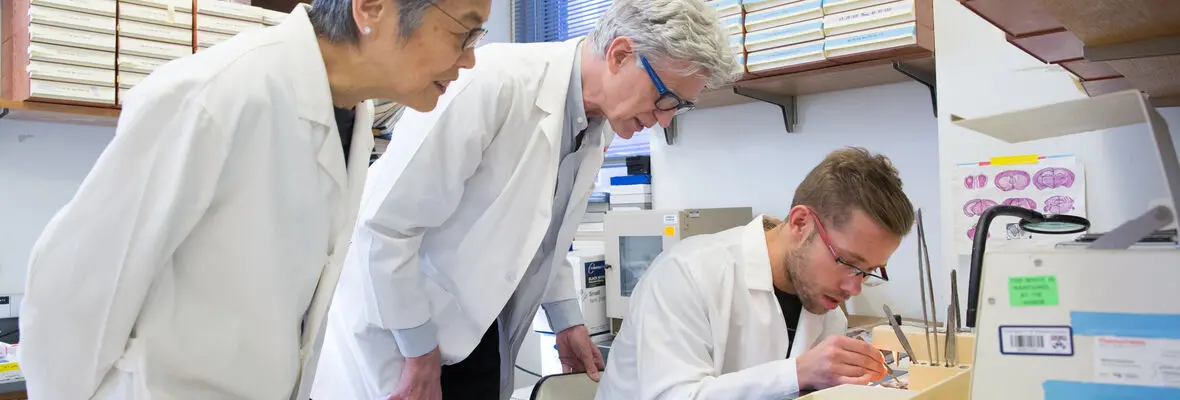 Institute of Aging Doctors Researching Banner