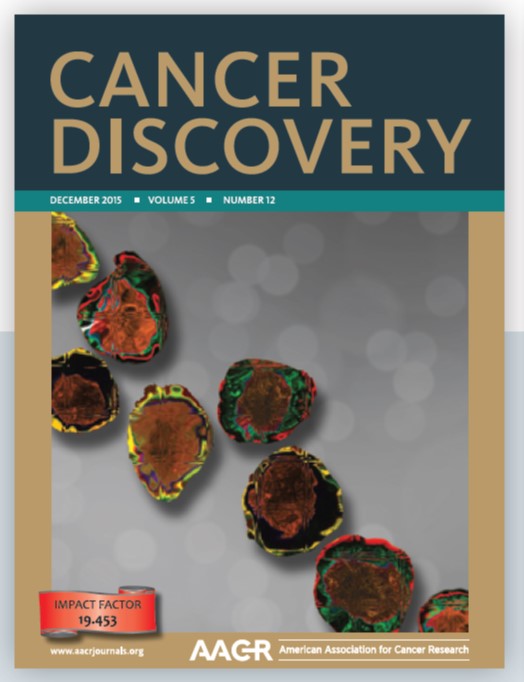 Cancer Discovery Peer-reviewed Journal Cover - December 2015