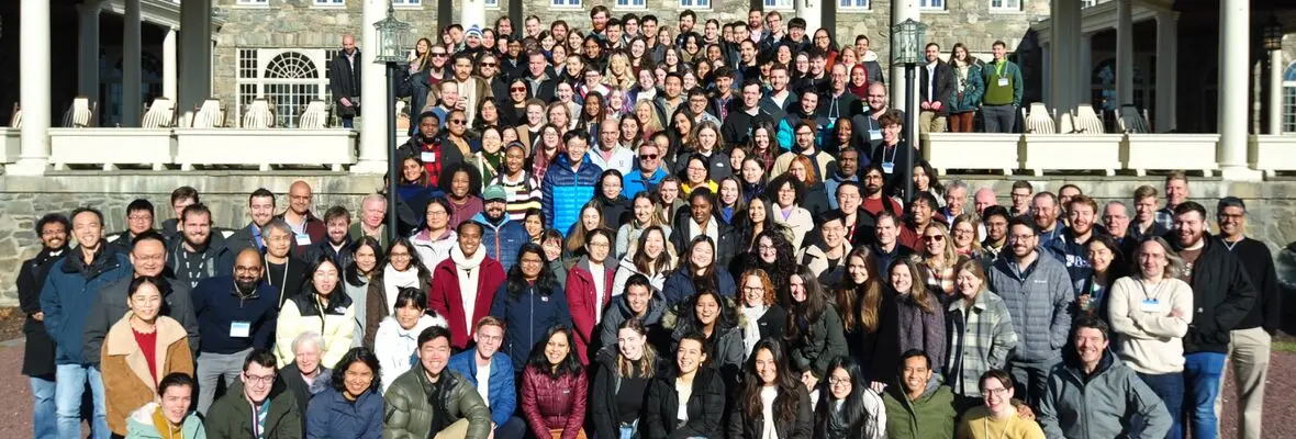 group photo of B&B/BMB members at annual department retreat at Skytop Lodge in the Pocconos