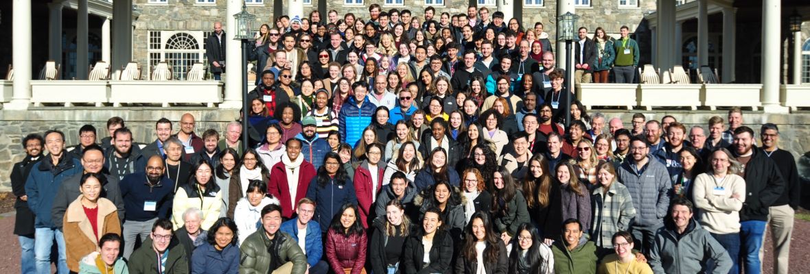 group photo of B&B/BMB members at annual department retreat at Skytop Lodge in the Pocconos