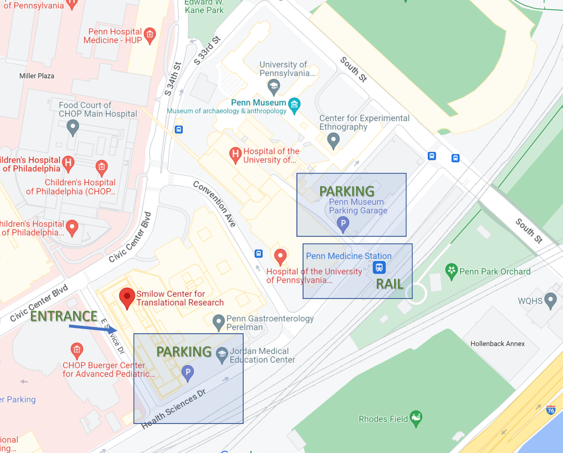 parking map for symposium attendees