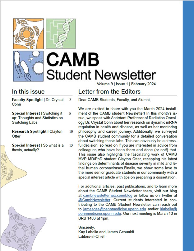 CAMB Newsletter