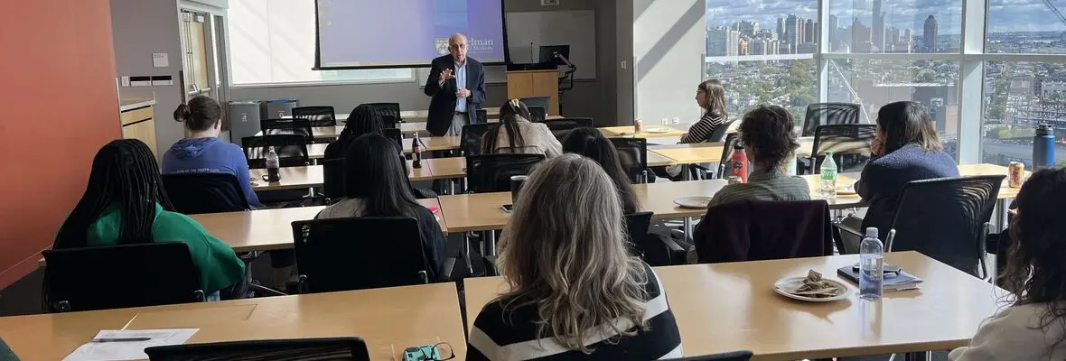 Students listening to a speaker during the Community-Engaged STEM seminar series