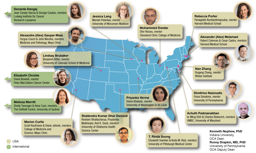 Map of early-career investigators (2019-2023) and their mentors – full text link provided below