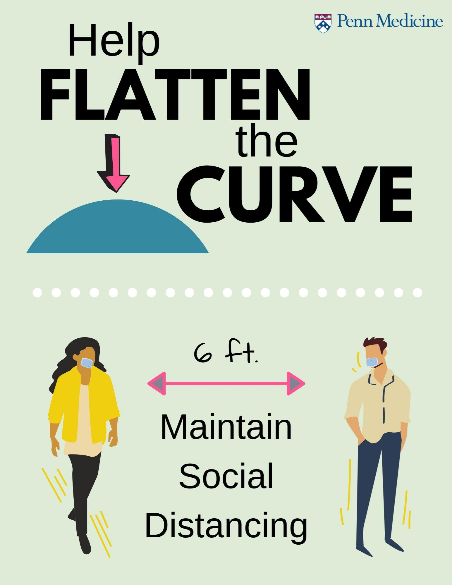 Flatten the Curve, Maintain Social Distance