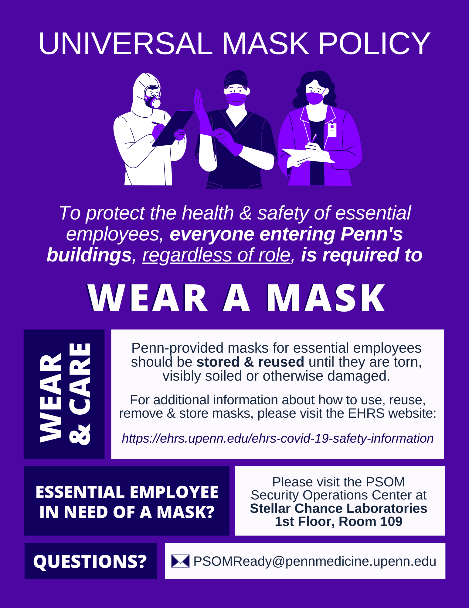 PSOM Universal Mask Policy