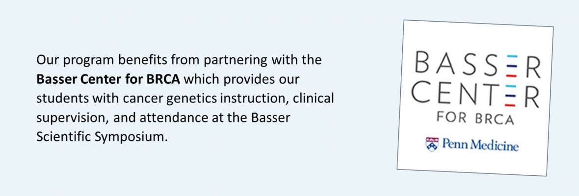 Description of the program's partnership with the Basser Center for BRCA