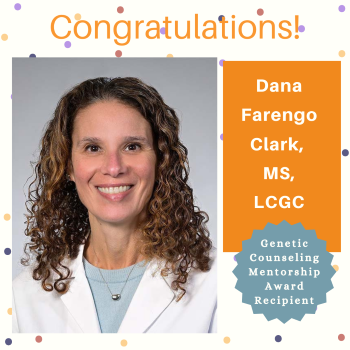 Dana Farengo Clark, recipient of 2022 Mentorship Award