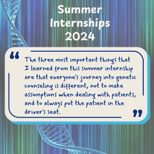 relections of summer interns