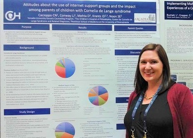 Cara Cacioppo presenting at NSGC
