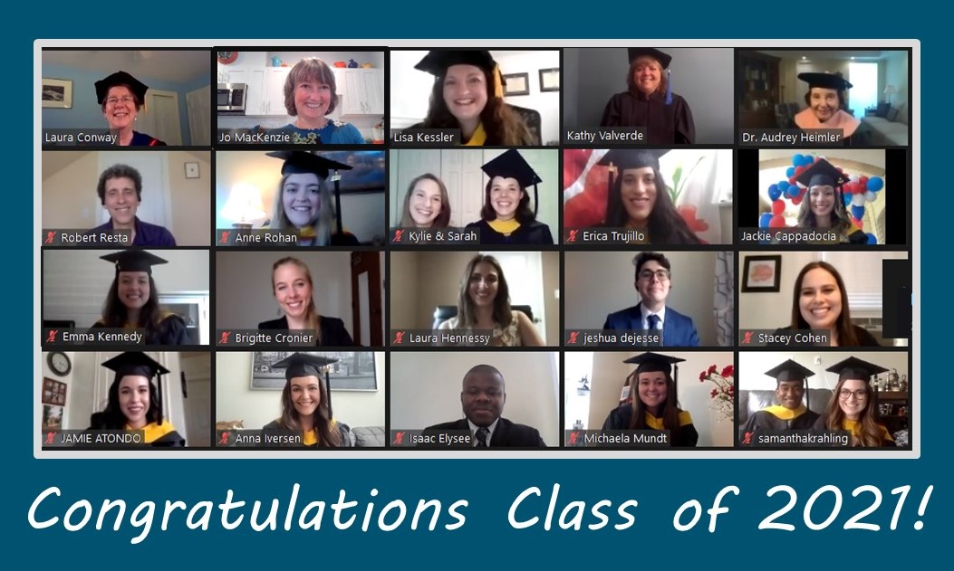 Image of Facebook screen showing the 2021 graduates