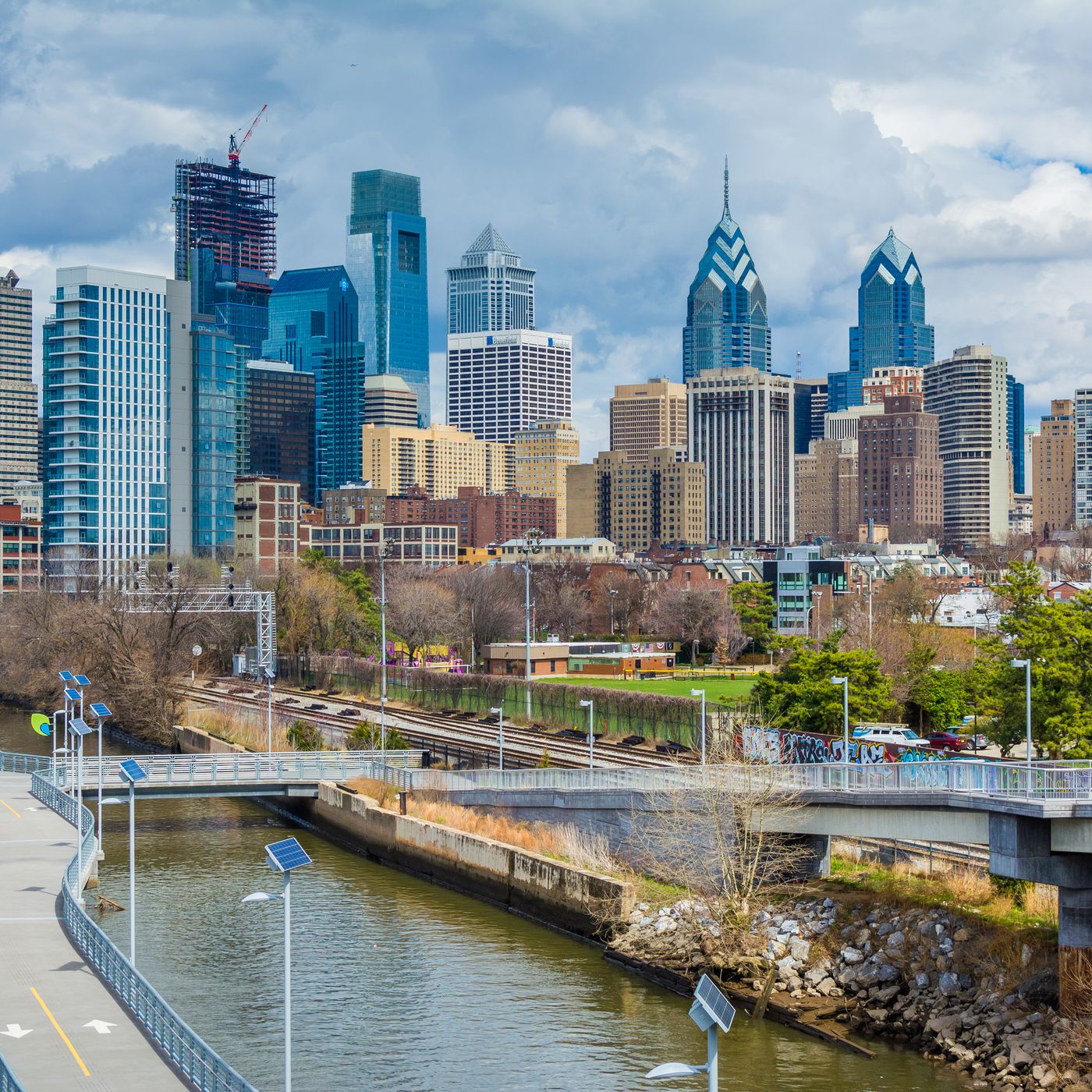 Philly skyline from West Philly