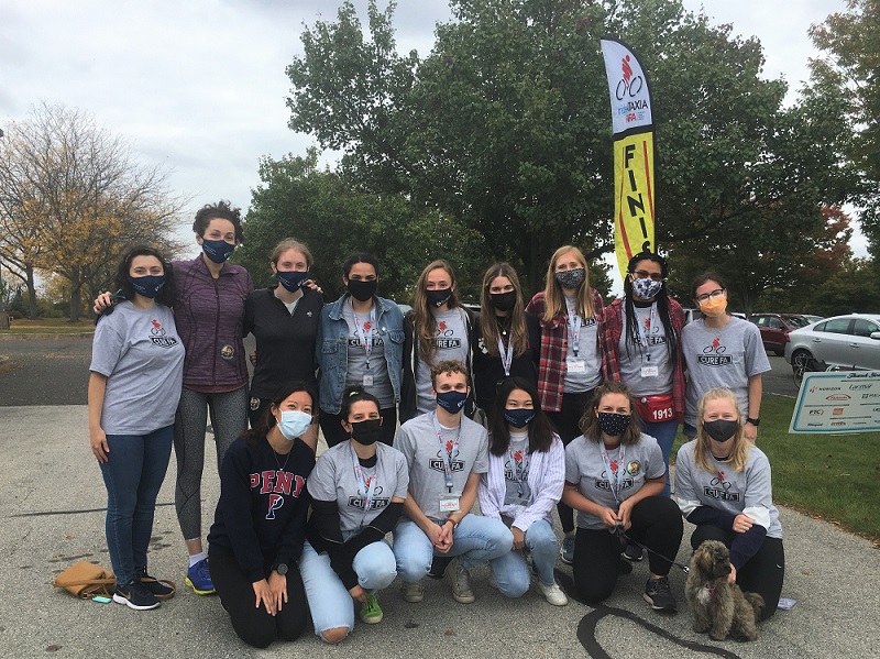 UPenn MSGC students at rideAtaxia Philly 2021