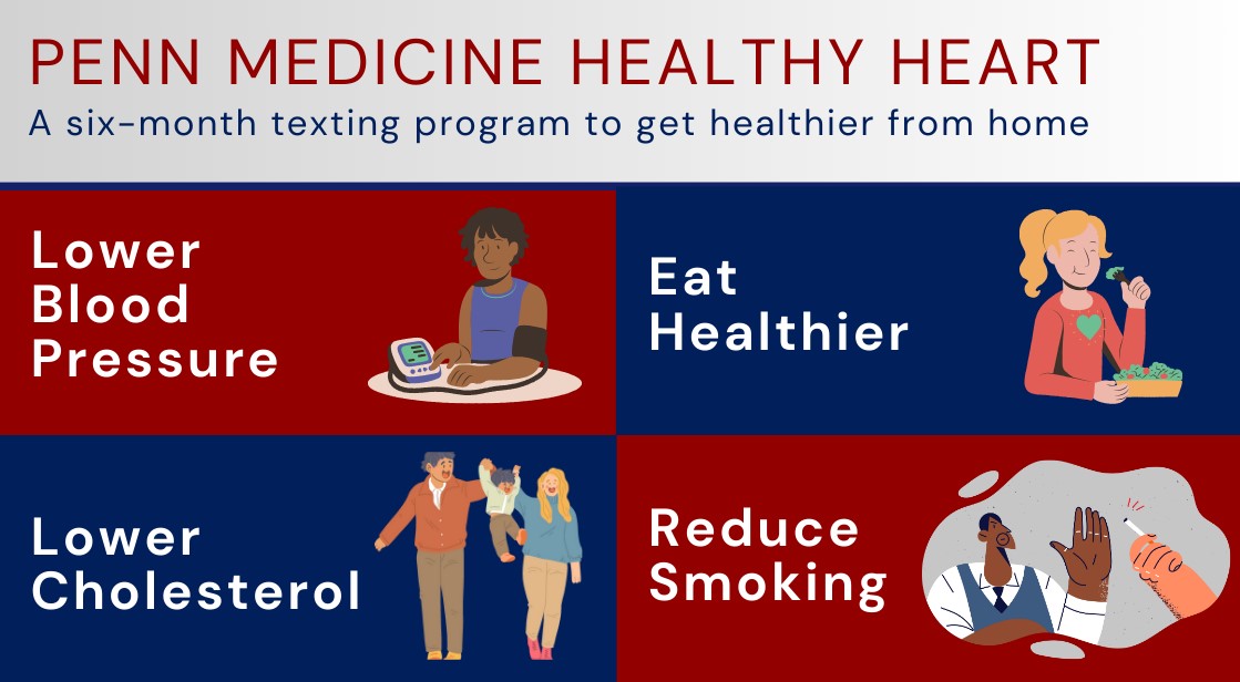Healthy Heart can help you to lower blood pressure and cholesterol, eat healthier, and reduce smoking.