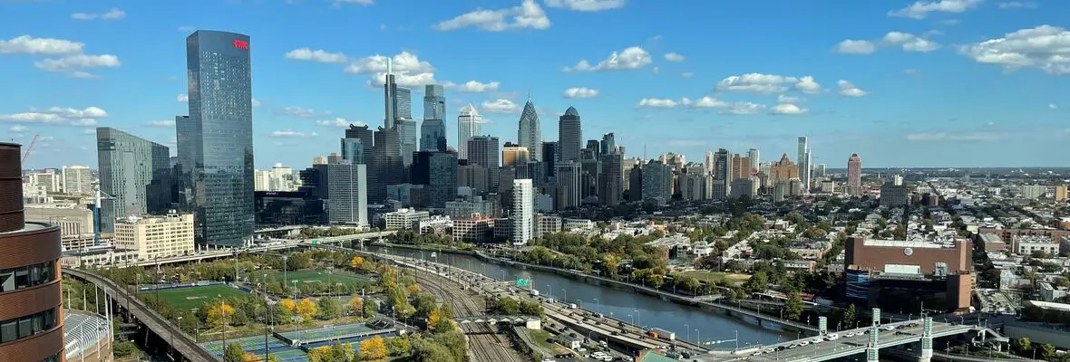 Philadelphia skyline from West Philly