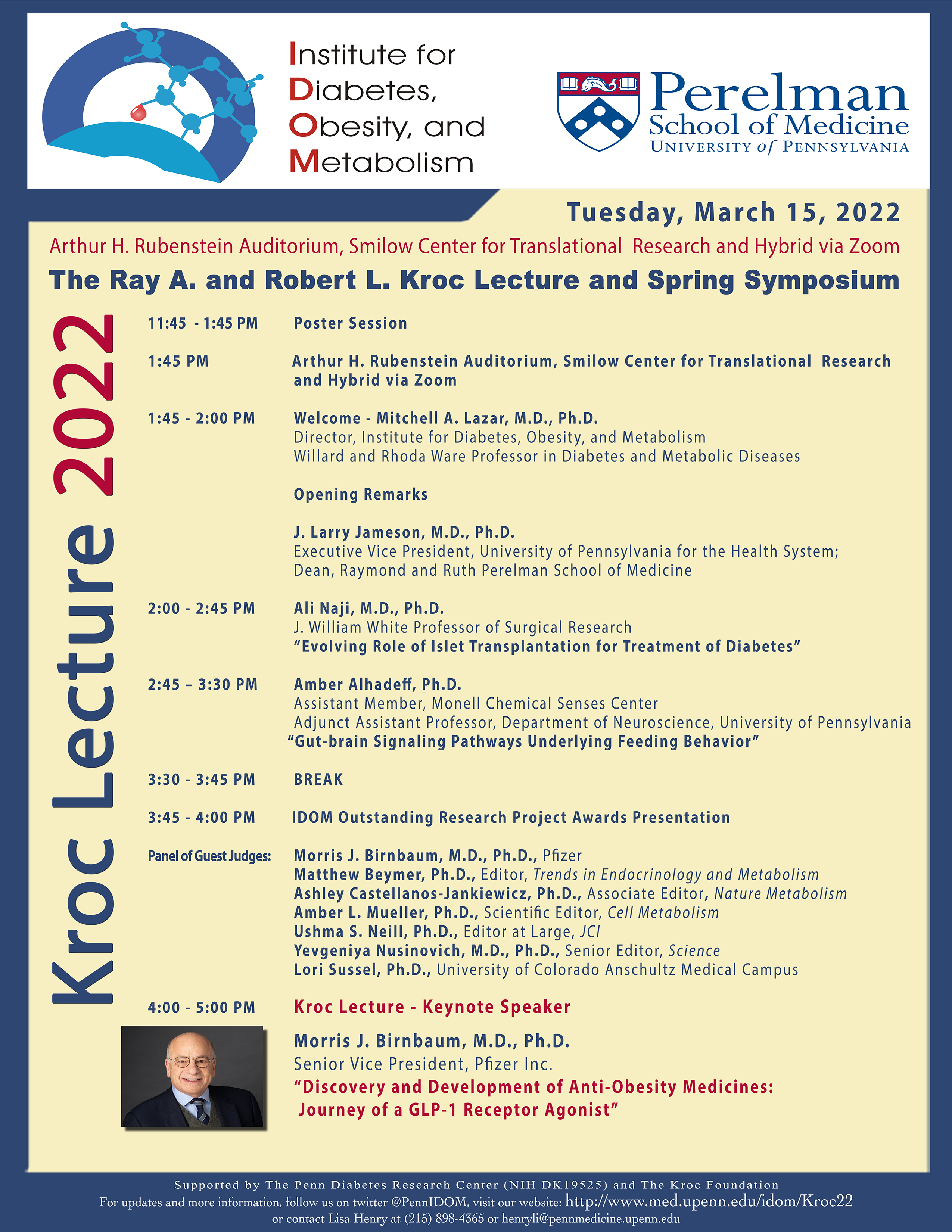Spring Symposium Agenda