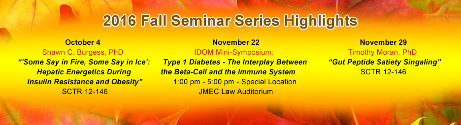 2016 Fall Seminar Series Highlights