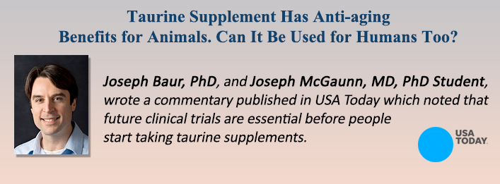Joseph Baur comments on USA Article on Taurine=