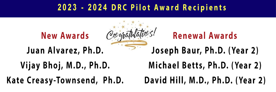 2023 - 2024 Penn DRC Pilot Award Recipients
