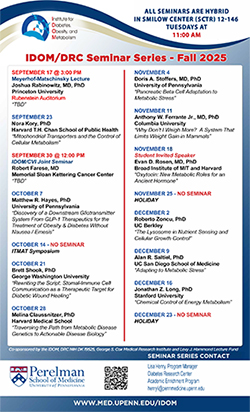 Fall 2025 DRC/IDOM Seminar Schedule