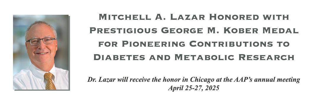 Mitch Lazar Honored with Prestigious George M. Kober Medal