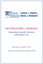 New Frontiers in Diabetes