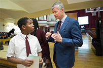 Mark Schutta at North Philly School