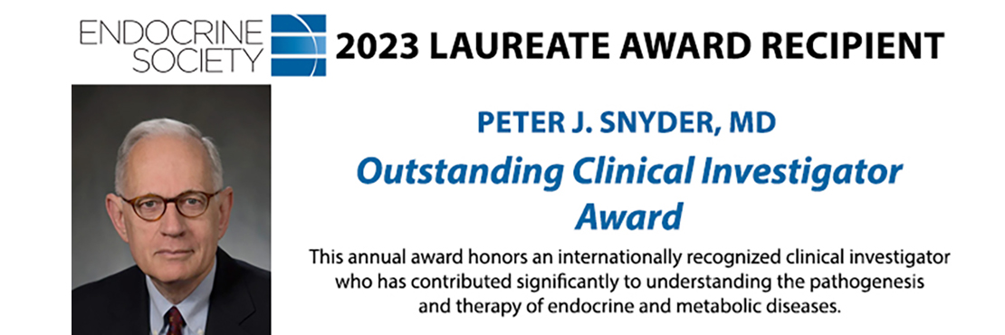 Peter Snyder 2023 Laureate Award Redipient