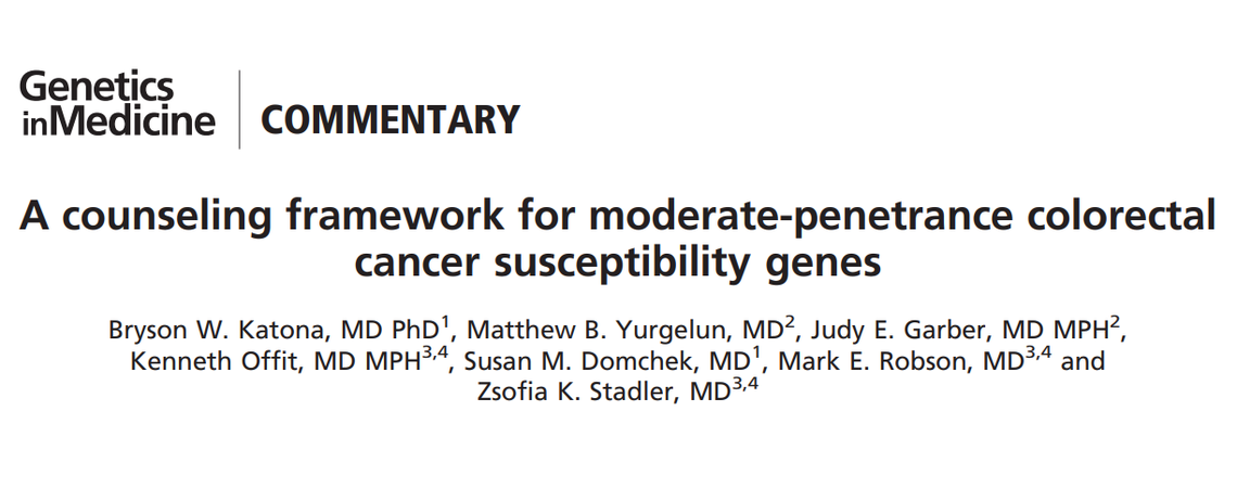 Genetics in Medicine Mod Penetrance paper header