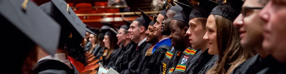 Students at graduation