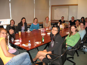 dr. nabel with women students