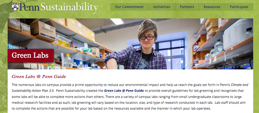 UPenn Green Labs website