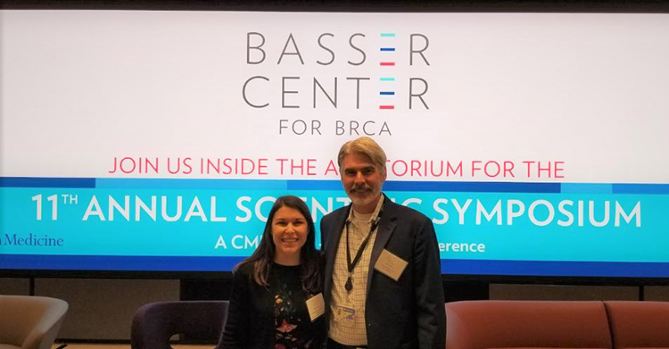Kate Chiappinelli and Dan Powell at the 11th Annual Basser Center Scientific Symposium
