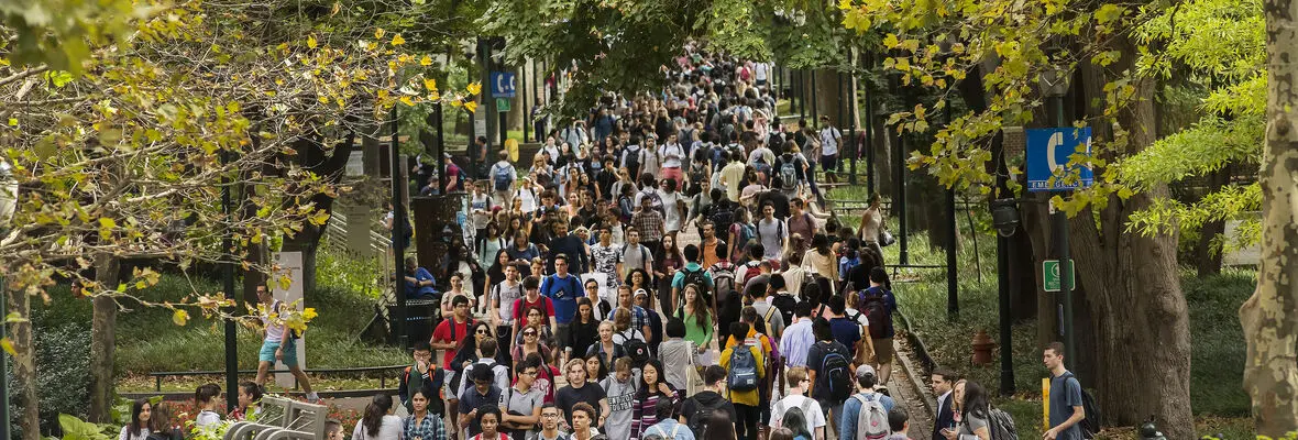 Penn students on campus