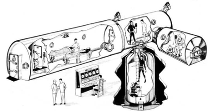 Artist's rendition of the chamber featuring all compartments 