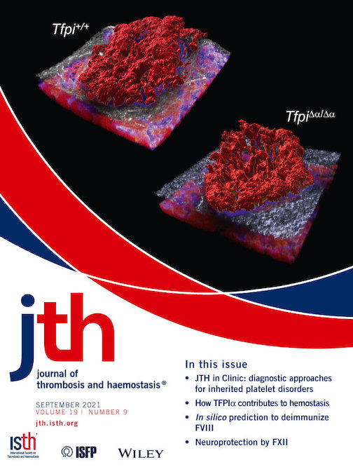 Cover of Journal of Thrombosis and Haemostasis