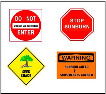 sun safety signs
