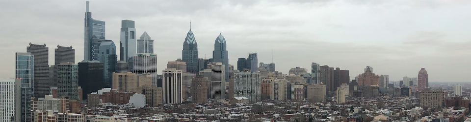 Philadelphia skyline from CHOP's Robert's Research Building